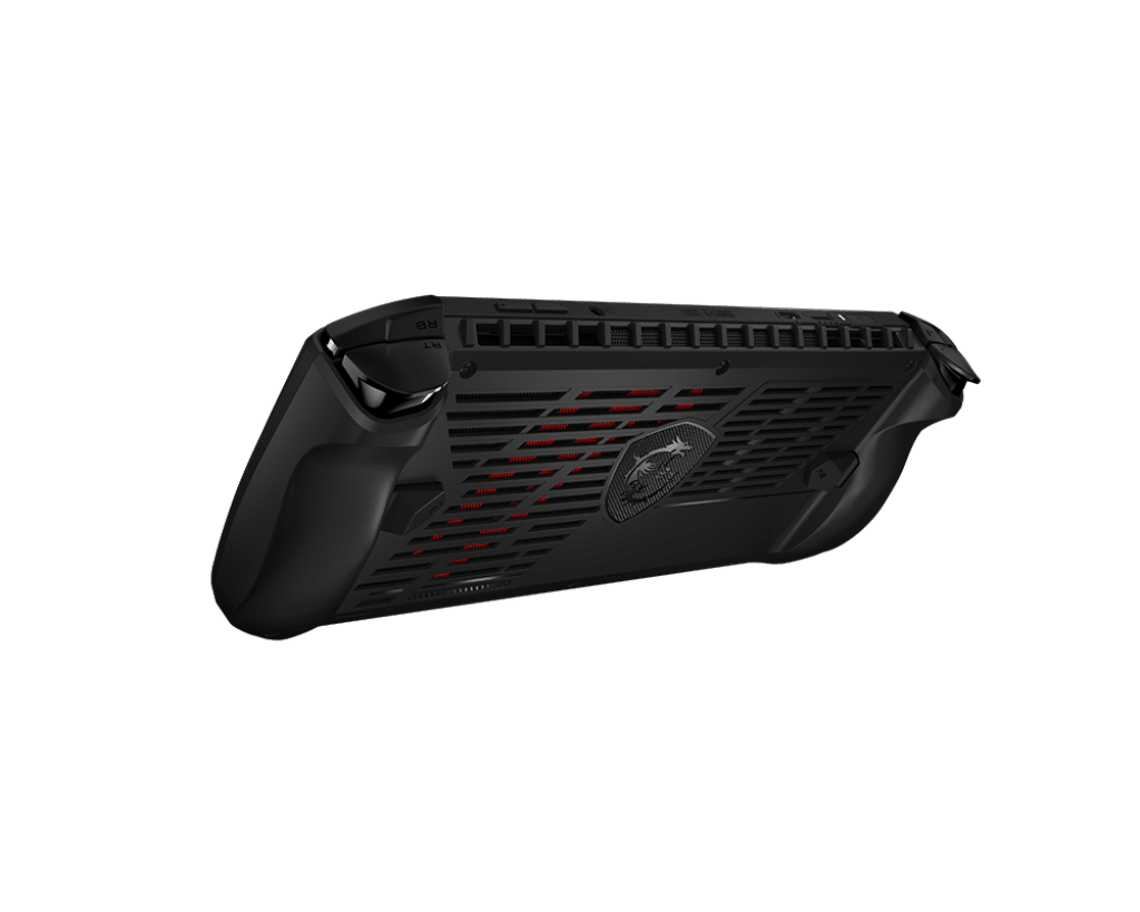 MSI Claw Handheld Gaming Device back side